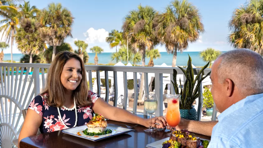 Gulf-front dining at Captain's Catch