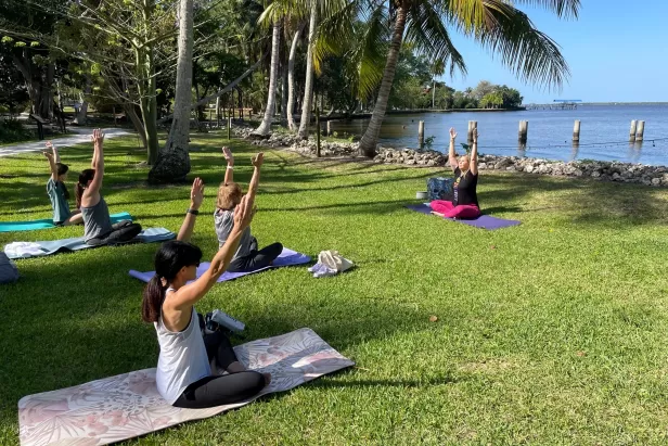  This one-hour yoga class allows you to step away from all the 21st century gadgets and focus on the moment. 
