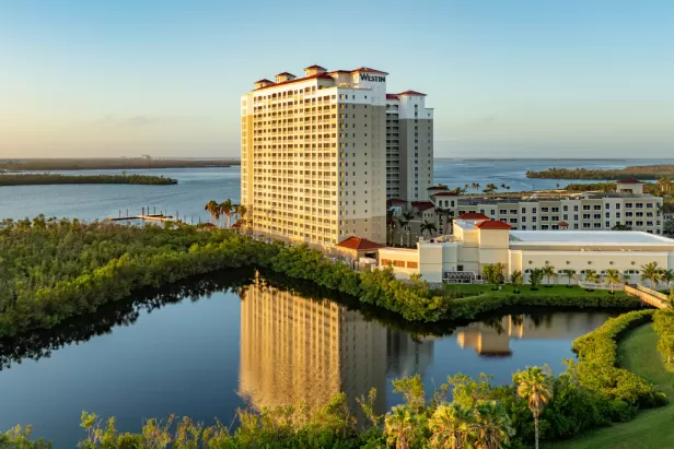 Exterior view of the Westin Cape Coral Resort at Marina Village
