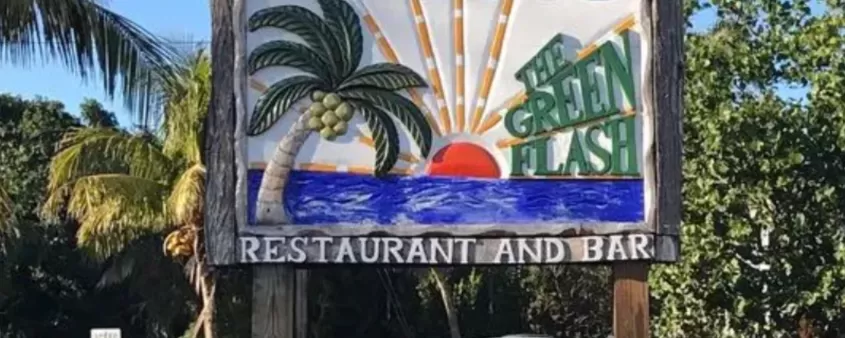 The Green Flash Restaurant is a staple on Captive Island